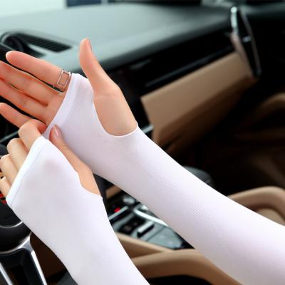 China Hot Selling UV Sun Protection Sleeve Ladies Breathable Long Ice Cooling Arm Sleeve For Sun for sale