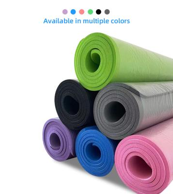 China Yoga Exercises Custom Logo 8mm Thick Yoga Mat Foldable Pilates Eco Friendly Yoga Mat for sale