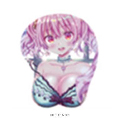 China With Boob Rubber Mouse Pad Mat With Wrist Rest Sexy Breast 3D Wrist Rest Ergonomic Mouse Pad for sale