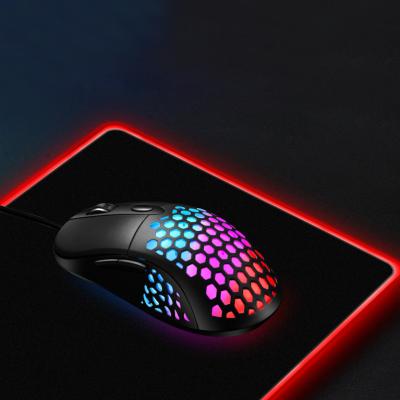 China Radiation Protection RGB Illuminated Multi Colors LED Computer Mouse Pad Waterproof Anti-Slip Oversized Keyboard Mouse Pad For Office for sale