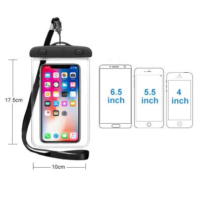 Китай Waterproof Newly Upgraded Floating Phone Waterproof Bag With Lock Seal PVC Safe Mobile Phone Bag With Strap продается