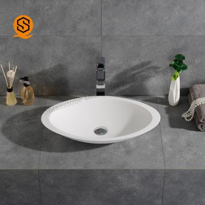 China Lavabo superficial sólido Matte White Above Counter Basin del CE en venta