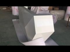 diamond shape reception desk