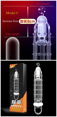 중국 3 Size Crystal Spike Kondom To Delay Premature Ejaculation PL-M-187 판매용