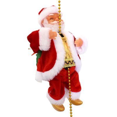 China Funny Electric Music Santa Claus Doll Toy Christmas Gift Christmas Tree Plastic Decoration Toys Christmas Decorations for sale