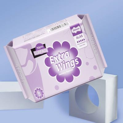 Κίνα Travelling Use Cotton Winged Soft Personal Care Ladies Air-laid Paper Sanitary Napkins προς πώληση