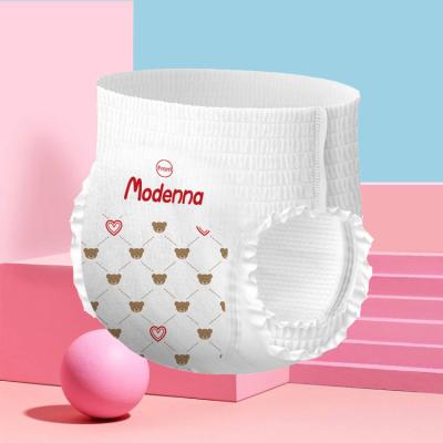 China 2025 Grade Wegwerp Baby Nappy High Absorptie Pull-Up Training luier XXL Grootte USA Fluff Pulp JAPAN SAP Te koop