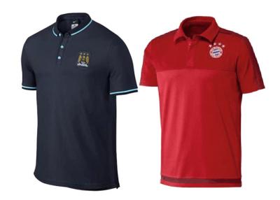 Cina Uniforme rossa del risvolto di calcio di Manchester City delle camice di polo di calcio di Bayern Monaco in vendita