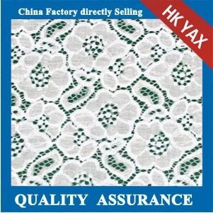 China Newest concentrated flower design cotton lady dress lace fabric;fashion design cotton lace fabric;nylon lace fabric for sale