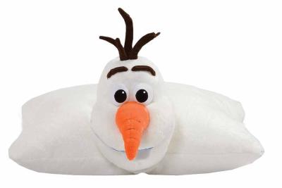 China Amortiguadores y almohadas congelados Disney personalizados de Olaf 18 pulgadas en blanco en venta