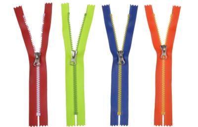 China No. 5 Plastic Stick TPU Water Proof Zipper For Outdoor Apparel , Diving Suit for sale