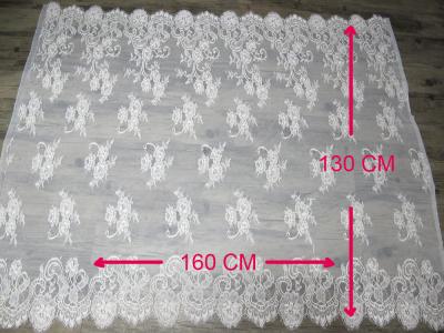 China 100% Nylon-Wimper-Spitze-Ordnung mit 130cm Breite u. 160cm Länge CY-HB0458 zu verkaufen