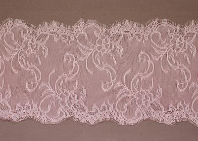 China Hand Pink Lace Trim Fabric for sale