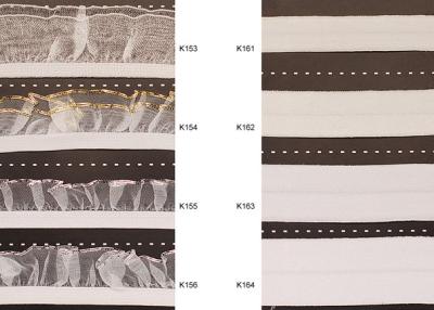 中国 ガーメント全く全体のレース織綿白弾性リボン 販売のため