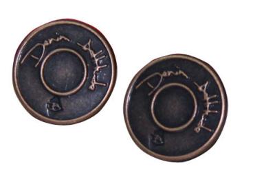 China Oil Painting Zamak Custom Clothing Buttons Zinc Alloy , Flat / 3D for sale