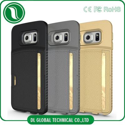 China Light Weight Custom Leather Cell Phone Cases for Samsung Galaxy S6 for sale