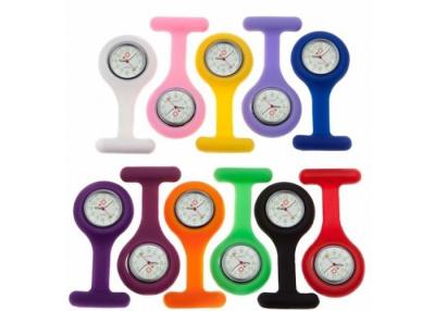 China Custom Japan movement or China movement Gel Silicone Nurse Fob Watch / 85 * 39mm for sale