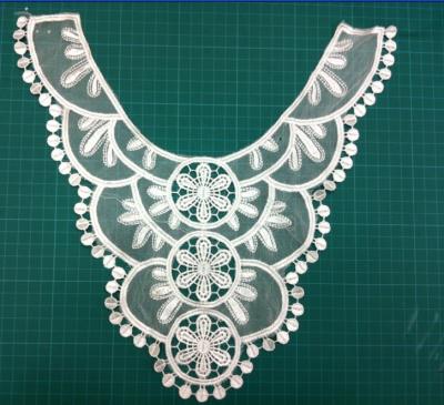 China Embroidery mesh cotton collar ,Customized crochet lace collar for sale