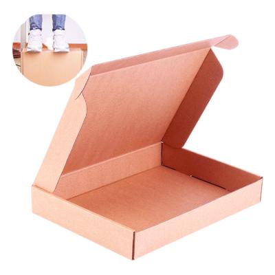 China Recycled Materials Open Flat Corrugated Shoe Cardboard Box for sale