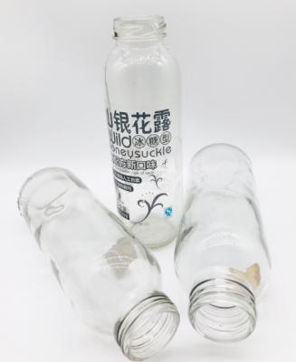 China 360ml WATER Glass Bottle Premium Clear Glass Water Beverage Bottle for sale