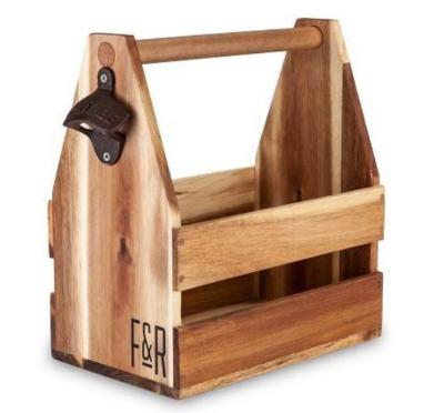 China Contemporary Six Pack Wooden Beer Carriers for sale