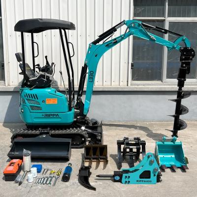 China Mobile Mini Excavator Machine Electric Hydraulic Mini Small Micro Crawler Bagger Earthmoving Machinery Tracked Small Excavator for sale