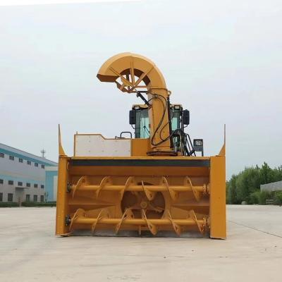 China Clear Snow Thrower Snow Throwing Machine Efficient Track Special Snow Plow Attached To Large Loader Or Heavy Truck Garden Use for sale