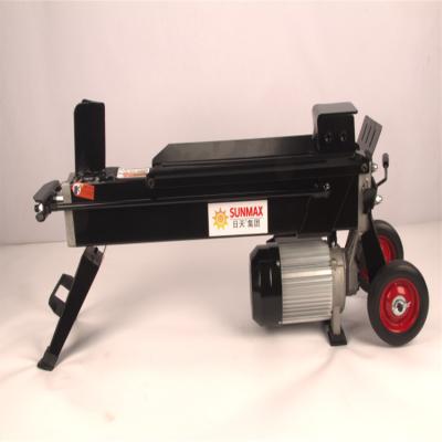 China Factory 7.5 Ton Hydraulic Log Splitter Mobile Electric Log Splitter Portable Electric Wood Firewood Processor for sale