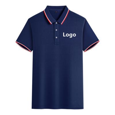 China Polo Shirts For Men Custom 100% Cotton Solid Mens T-shirts Luxury High Quality Quick Dry Blank Golf Printing Logo for sale