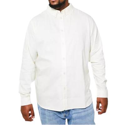 China Anti-pilling Wholesale Button Up Long Sleeve Casual Custom Poplin Business White Color Mens Short Dress Shirts For Men for sale