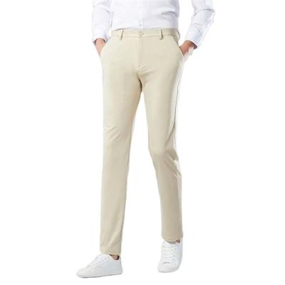 China Mens Khaki Gray Chino Pants Cotton Twill Slim Fit Men's Straight Leg Plus Size High Quality From China Manufacturer Anti-Wrinkle for sale