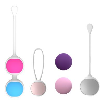 China Soft Silicone 2022 Factory Wholesale Price Female Sex Toy Vagina Constrictor Kegel Vagina Clitoral Ball for sale