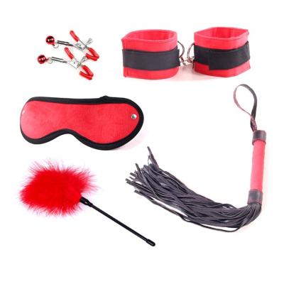 China Bondage Fun Adult 5pcs Sexy Leopard Pu Leather Fetish Wear Kit Male Wearing Bondage Set Slave Game Roleplay Sex Toys For Couples for sale