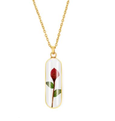 China High quality true valentine rose necklace for sale