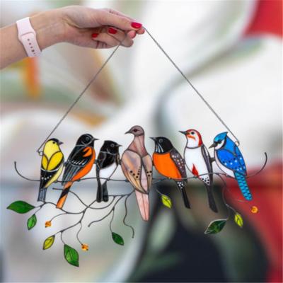 China China Wholesale Popular Small Bird Decoration Unique Shaped Window Seven Craft Gifts for sale