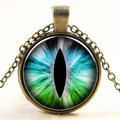 China Fashion Neo-Gothic Time Gem Necklace With Popular Accessories XP-TGN-HE-138 Gemstone Horus Charm Dome Cabochon for sale