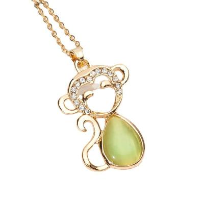 China New designing cute monkey necklace jewelry with high quality for sale