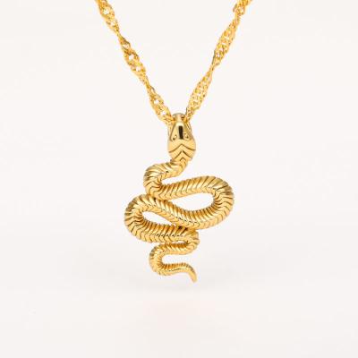 China New Wholesale Cute Cobra Necklace Gold Plated Border Hot Selling Jewelry for sale