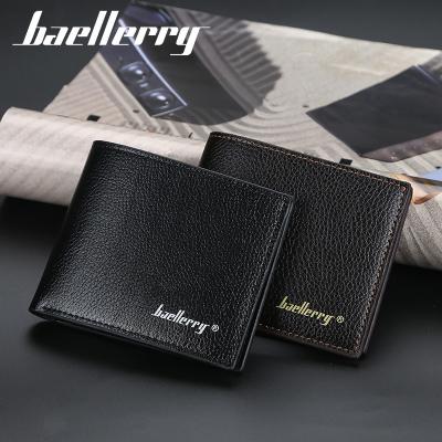 China Customized Men's PU Wallet Large Capacity Card Holder Classic Bifold Leather Multi Card Slot Waterproof for sale