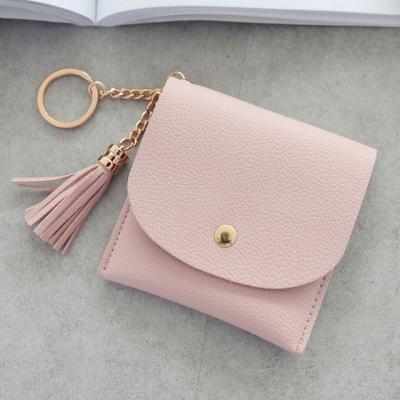 China Lovely Femals Organizer Ladies Wallet Purse Coin Purse Card Holder Mini Tassel Women Wallet Short Small for sale