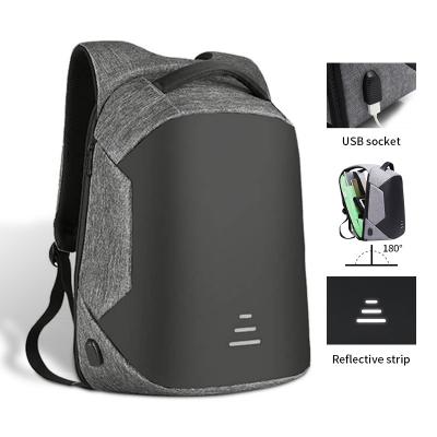 China Waterproof Nylon Men's Office Backpack USB Interface School Bag Laptop Backpack Anti-theft Bag for sale