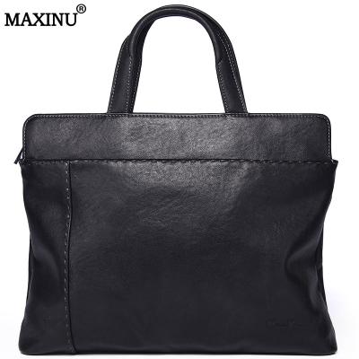 China Wholesale MAXINU Quality Genuine Leather High Quality Men's Formal Briefcase Small Briefcase Bags For Lawyers for sale