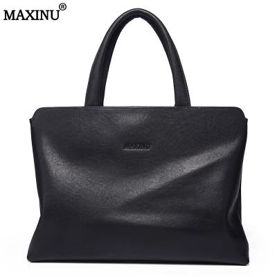 China High Quality MAXINU 2021 Trending Real Products Men Unisex Conference Bags Leather Brief Bag Simplicity for sale