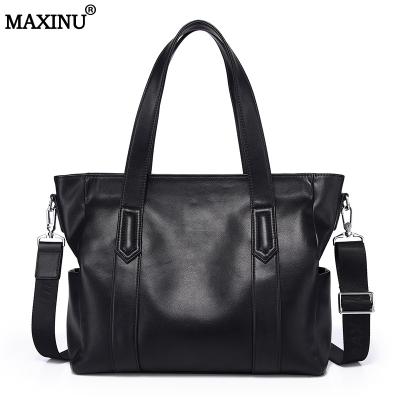 China MAXINU high quality luxury topgrade soft leather unisex casual briefcases men briefcases high capacity for sale