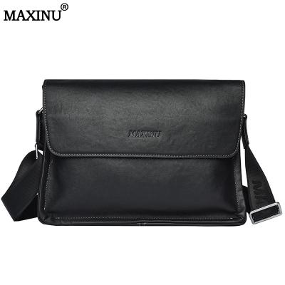 China Sales High Quality MAXINU Retro Foam Side Bag Hot High End Black Premium Casual Men Large Capacity Bag for sale