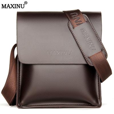 China High Quality MAXINU Factory Directly Supply Eco - Friendly Cow Leather Shoulder Bag Men Small Cross - Body Bags for sale