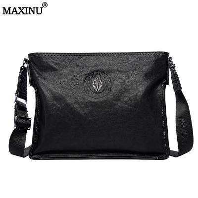 China MAXINU high quality custom made logo bag men's fashionable natural leather simple luxury stylish backpack for sale