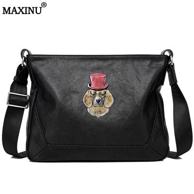 China MAXINU 2021 New High Quality Design Graffiti Natural Leather Side Bag Retro For Men Fashionable Daypack for sale