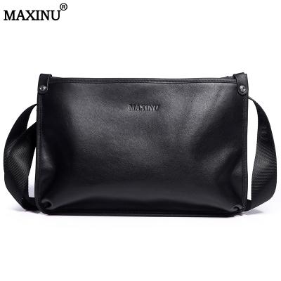 China High quality MAXINU weekender factory directly working genuine leather men bags black shoulder bag for sale