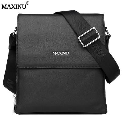 China Original High Quality MAXINU Square Suit Tablet Shoulder Bag Luxury High End Daily Full Leather Men Bags for sale